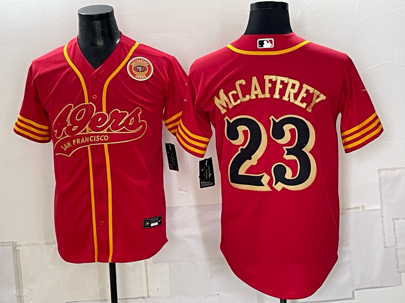 Men 2026 Nike San Francisco 49ers #23 McCaffery red NFL Jersey 093001
